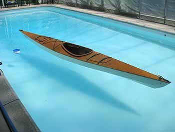 my Kayak in the pool