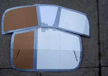 solar oven is cut out of an old cardboard box