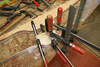 clamps and metal pieces