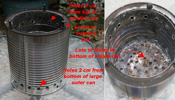 Woodgas stove details